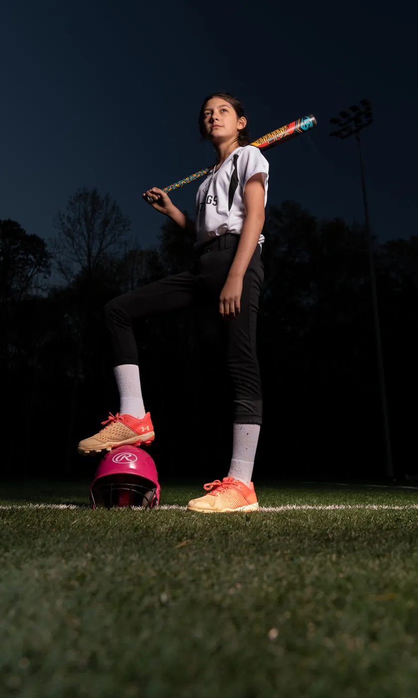 Youth athlete sports portrait by Off The Rails Sports
